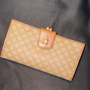 Celine Beige and Cognac Women's Wallet